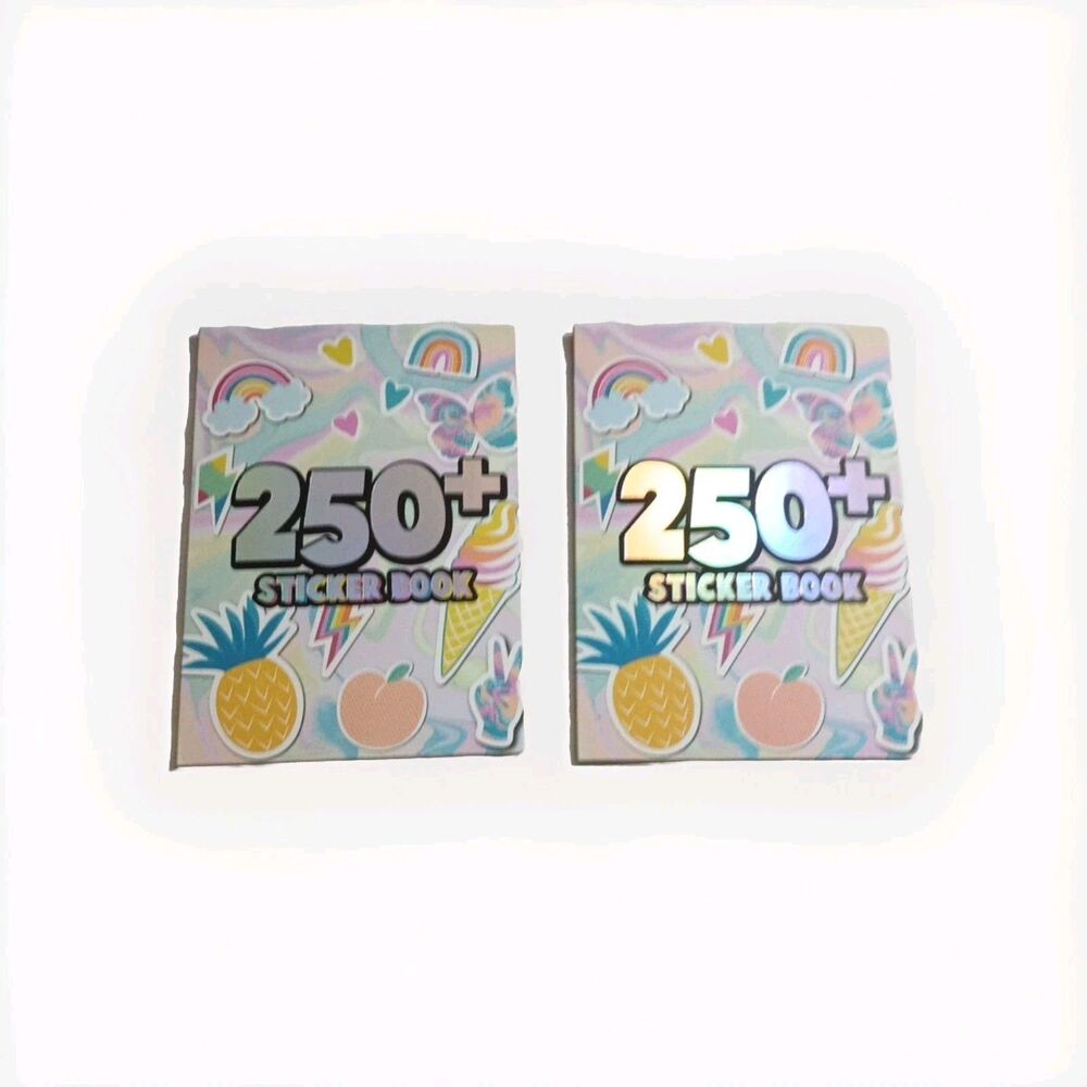 2 Sticker Book Lot 250 X 2 Sticker Books Boys Girls Kids Adults Craft Gift